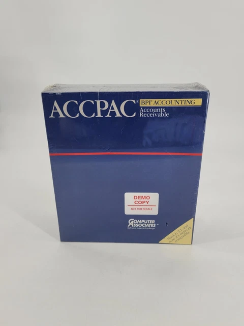 ACCPAC BPI Accounting US Payroll, Computer Associates CA 1987, Demo Copy, SEALED ACCPAC BPI Accounting US Payroll, Computer Associates CA 1987, Demo Copy, SEALED