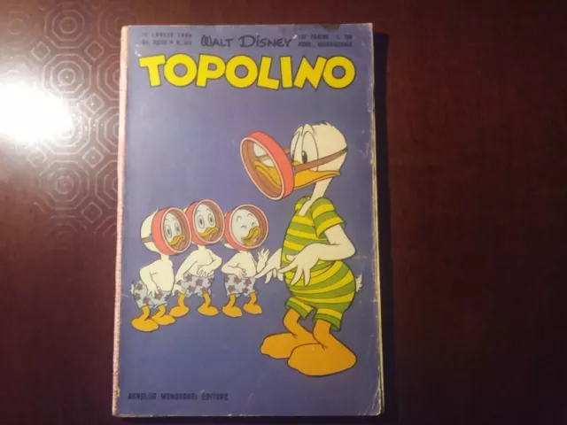 Topolino libretto n. 214 con bollino,gioco non risolto,ben squadrato e compatto