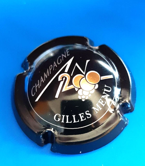 capsule de champagne AN 2000 PERSO MENU Gilles sur 614 noir