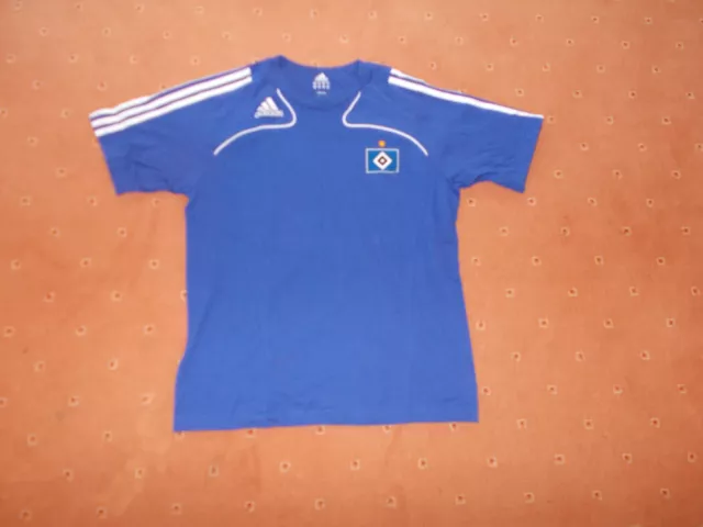 Schönes T-Shirt "Hamburger SV" (HSV) WIE NEU / ADIDAS / KULT / BLAU / Gr. M TOP