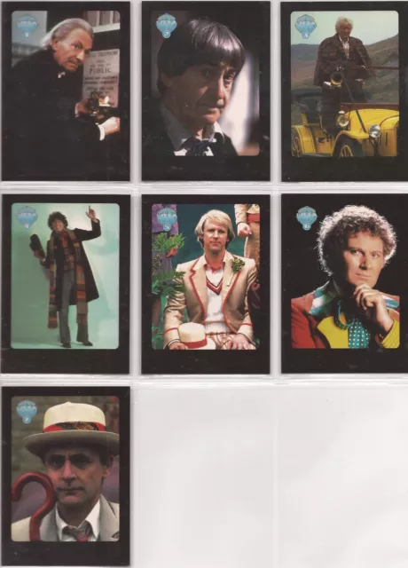 Doctor Who Series 4 - ERROR Set of 7 Chase Cards Missing Foil Stamps #i1-7