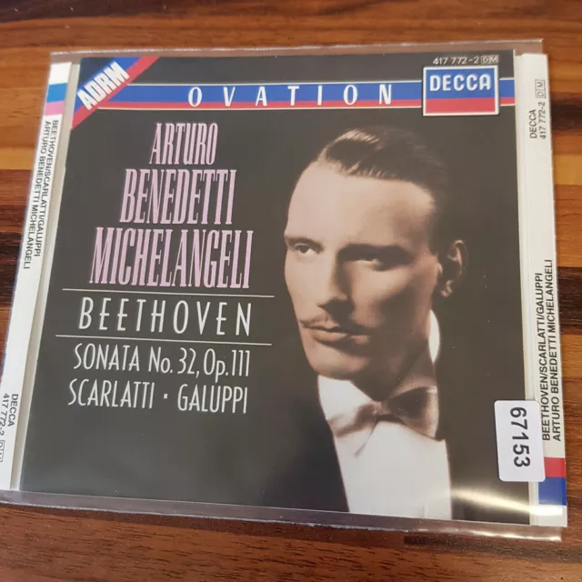 ARTURO BENEDETTI MICHELANGELI: Beethoven / Scarlatti / Galuppi  > VG+/VG+(CD)