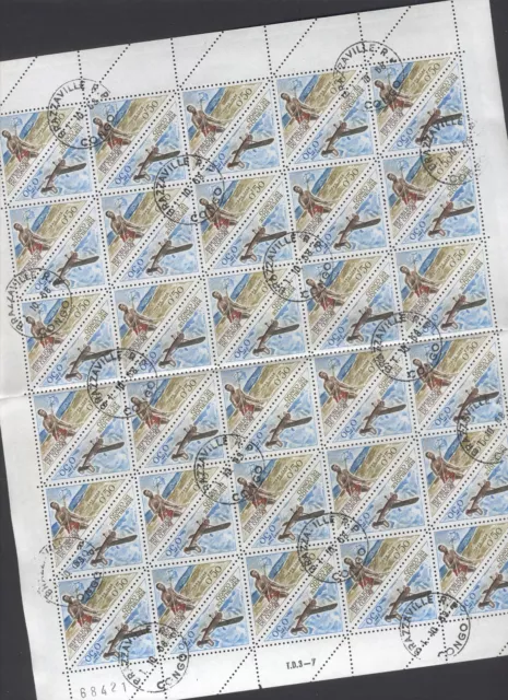 Transport D42 Airplanes Aviation - Sheet 1968 Congo