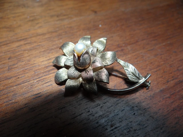 Broche Ancienne En Argent Massif Poinçonnée - Bijou Vintage Occasion