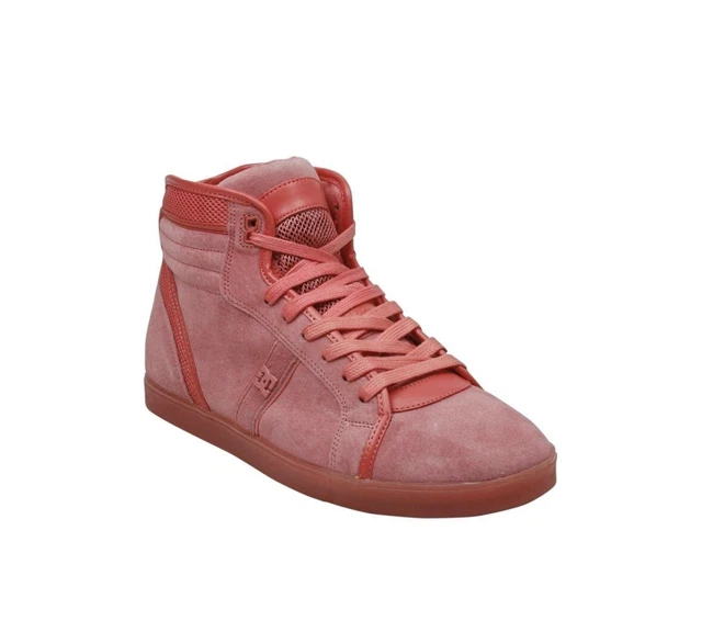 DC Life Collection Xander Lemar & Dauley Edition hi-top sneakers (coral). Size 9