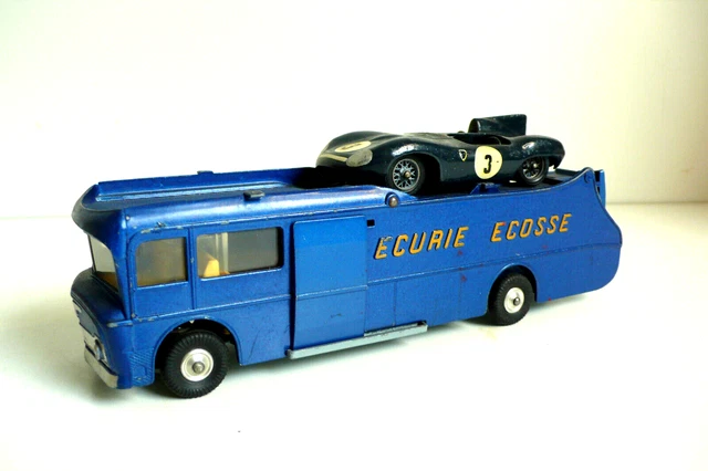 Camion Transporteur Corgi Major Toys - Écurie Écosse Racing - Avec Jaguar D-Type 1959 - Occasion