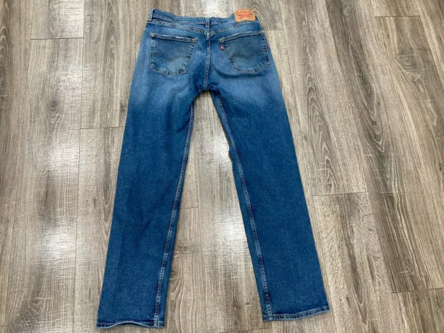 LEVI'S JEANS MENS 34x34 Blue Denim Pants Straight Workwear 505 Red Tab ...