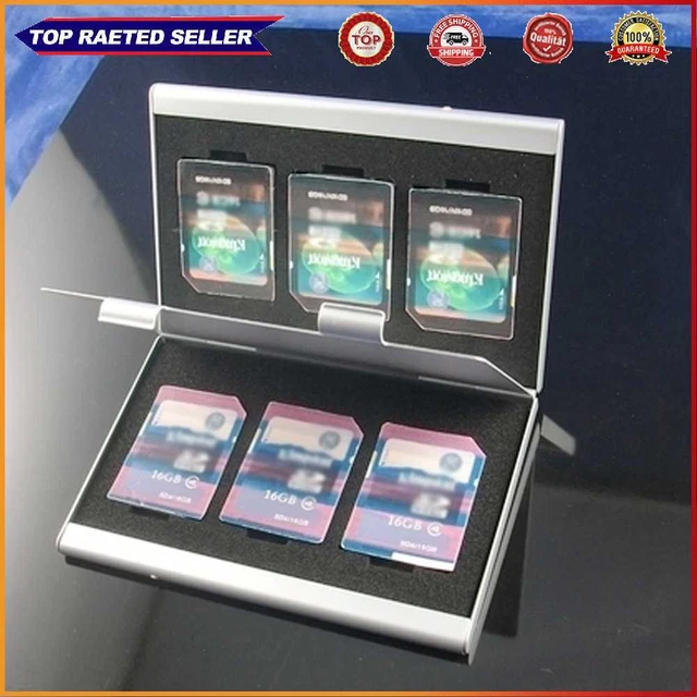 Caja protectora de tarjeta de memoria accesorios para tarjetas SD/SDHC/MMC
