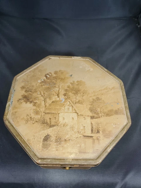 Vintage Octagonal National Biscuit Company Biscuit Tin