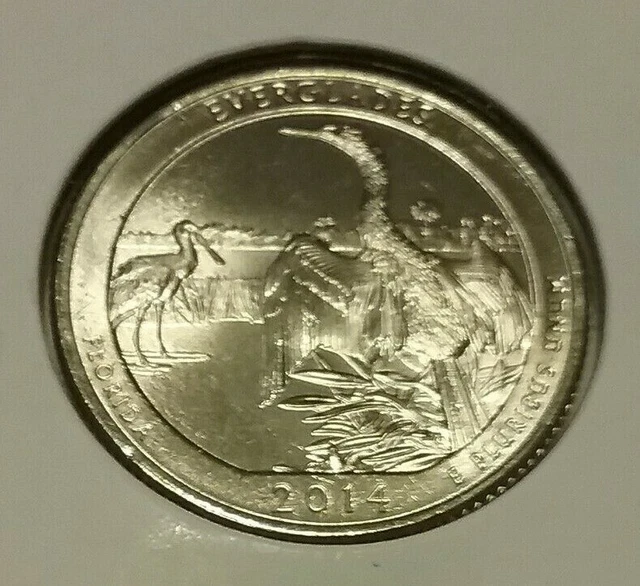 2014 EVERGLADES FL P&D&S America the Beautiful QuartersBU Non circulé EUR 1,83 PicClick FR