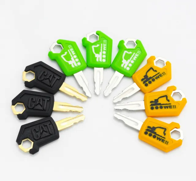 9 CAT 5P8500 Keys Caterpillar Heavy Equipment Keys With Code lock For Man Gifts