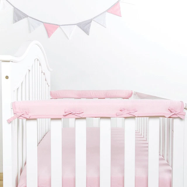 3 piezas/juego de almohadillas de choque Baby Safe KriJPe, acolchado grueso dormitorio cuna para pp