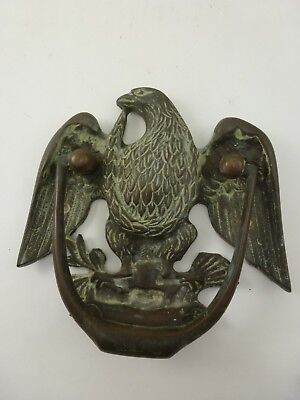 Vintage Japanese Heavy Brass Bronze American Eagle Door Knocker