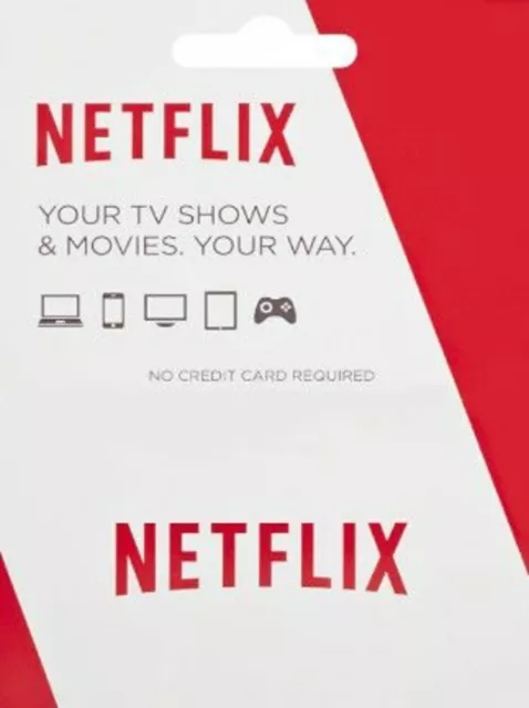 Netflix Gutschein Gift Card Guthabenkarte TL Türkei Turkey zur Einlösung für