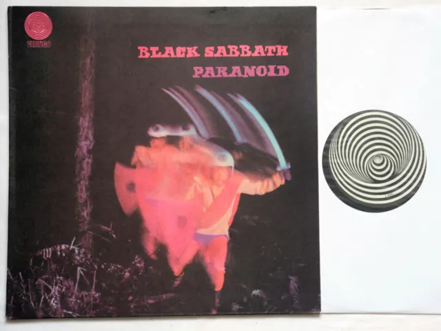 Black Sabbath Paranoid 1st Australian press Vertigo Swirl LP 1970 6360 011 Ex.