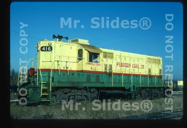 Original Slide Peabody Coal Co. Lynnville Mine GP7 416 Action Lynnville IN 1986