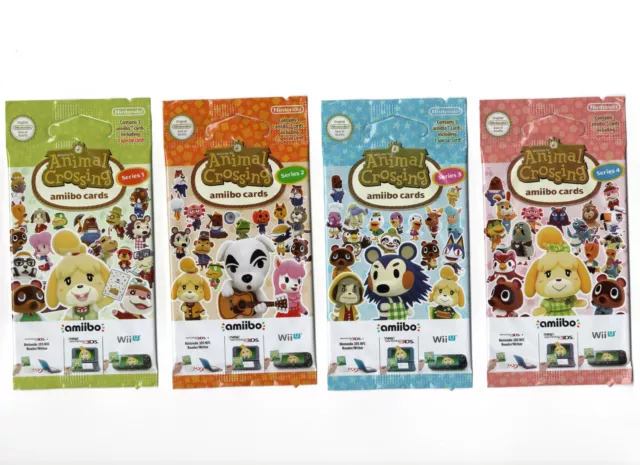 Nintendo Animal Crossing Amiibo Cards - Series 4 - 3 Card Pack Nintendo  Accessory 