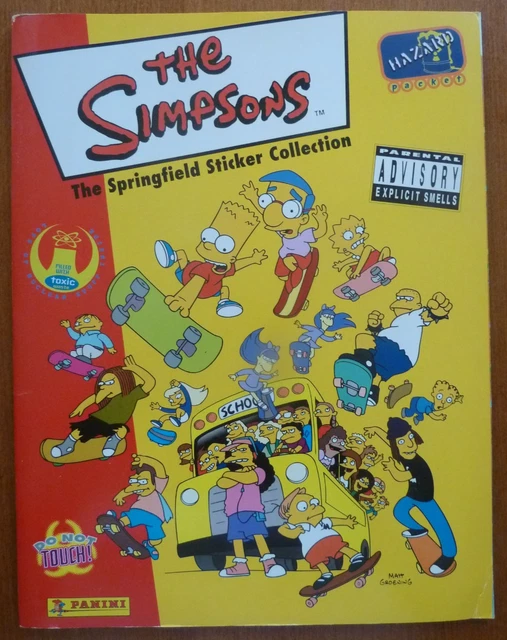 THE SIMPSONS &SPRINGFIELD Sticker Collection"..Panini 1999 Complete Set