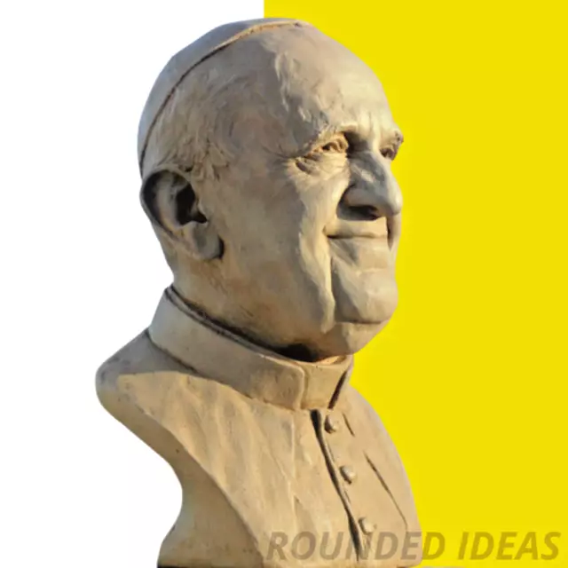 POPE FRANCIS Sculpture Bust Catholic Artwork Spiritual Religious Statue Vatican