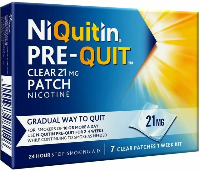 NiQuitin Pre-Quit Clear 21 mg cerotti alla nicotina per smettere di fumare