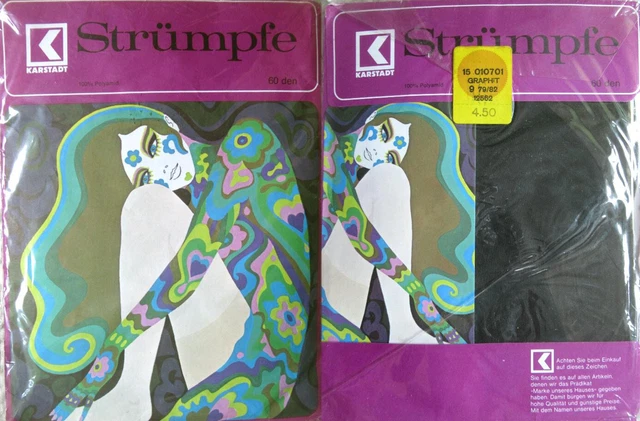 1 x NYLON - KARSTADT - GRAFITE - 60 DEN - 60/70 - TG. 9