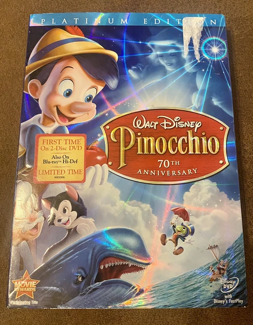 Pinocchio (DVD, 2009, 2-Disc Set, 70th Anniversary Platinum Edition)