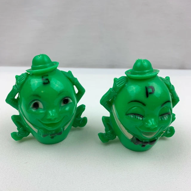 Green Humpty 1950S HUMPTY DUMPTY Vintage Green Male Female Salt & Pepper Shakers £16 ...