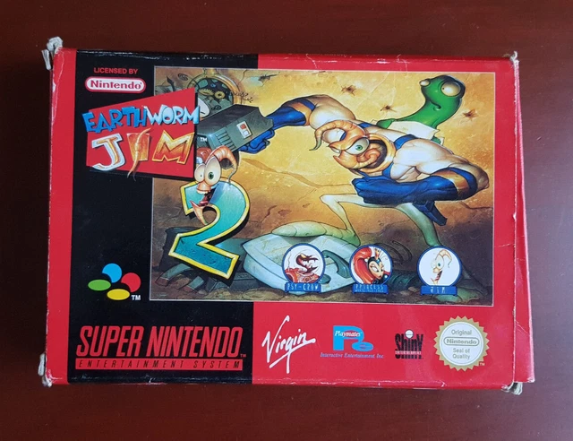 Jeu Earthworm Jim 2 pour console Super Nintendo (complet) 2