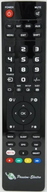 Télécommande de remplacement pour LG DRT-389H, DVD/BD