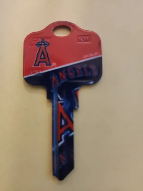 Anaheim Angels MLB house key blank Kwikset