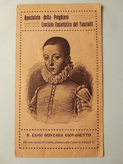 Atto di Consacrazione dei Piccoli Crociati dell'Eucarestia a San Luigi Gonzaga.