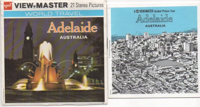 View-Master 3D Bildscheibenset Nr. B 291: Adelaide (South Australia)