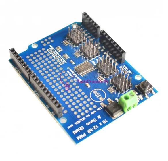 thumbnail image 2 of PCA9685 16-Channel Servo Motor Driver - 12-Bit PWM & I2C For Arduino & Robotics 2 of 11