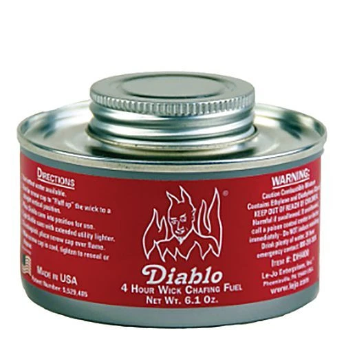 Dine-Aglow DH 400 Diablo 4 Hr. Double Wide Wick Chafing Fuel - 24 / CS
