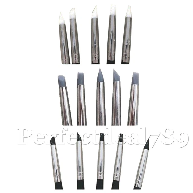 Dental Silicone Brush Pen Adhesive Composite Cement Porcelain Teeth 5pcs/kit
