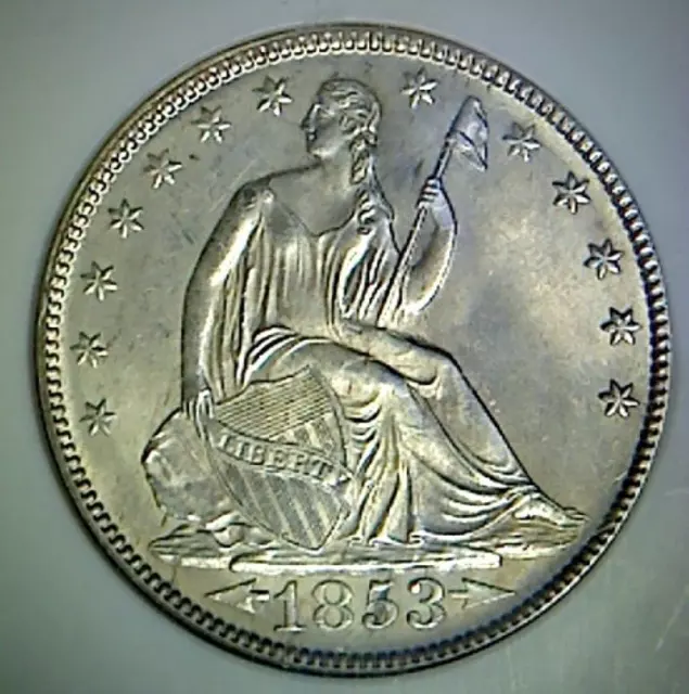 1853 Seated Half Dollar-Arrows & Rays -NGC MS65! Beautiful Type Coin!