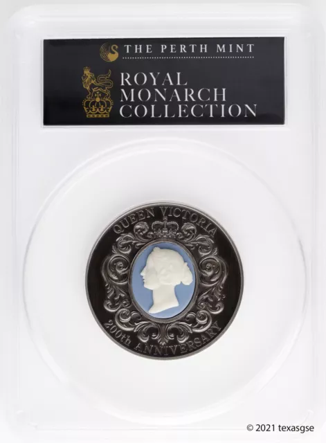 2019 P Australia Silver $2 200th Anniversary Queen Victoria Cameo PCGS MS70