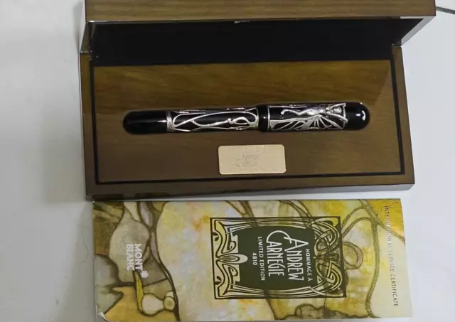 MONTBLANC  Füller Patron of the Art ANDREW CARNEGIE Kolbenfüller,Limited Edition