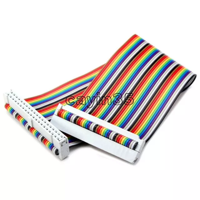 40PIN Way GPIO Rainbow Ribbon Cable for Raspberry Pi Model B / Model B+ 20cm UK