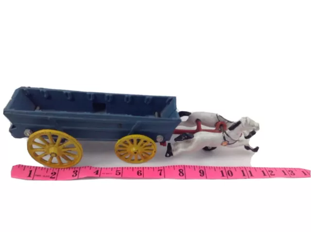 Cast Iron Horse And Waggon Child's Toy Antique Original Paint, Early Western
