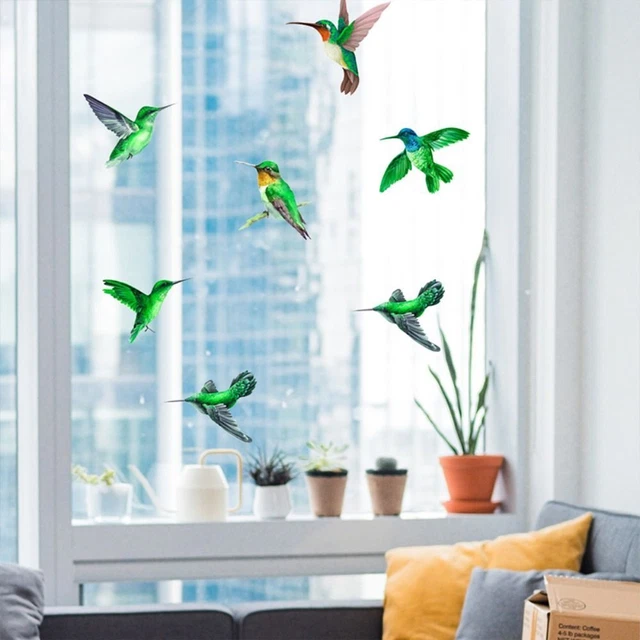 WARNING SIGN PAINTING Decals Hummingbird Stickers Glass Sticker Window ...