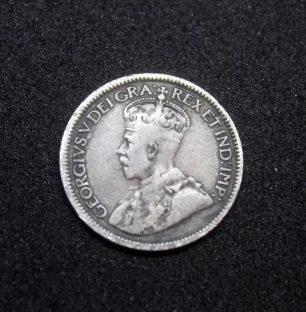 1919 Canada Silver 10 Cents Coin