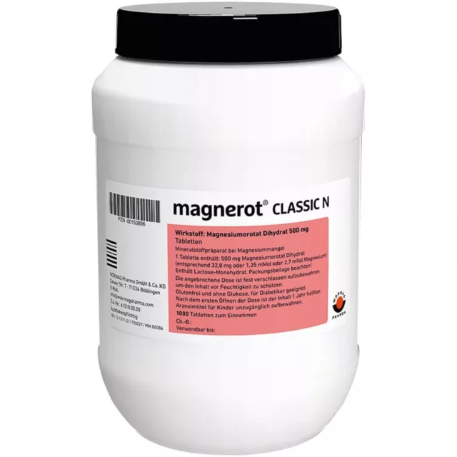 MAGNEROT CLASSIC N Tabletten 1000 St PZN00153896
