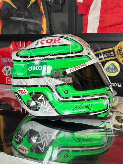 Race used helmet Bell 2010 Vitantonio Liuzzi Force India F1 Signed