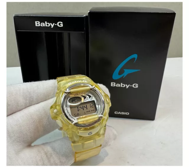 Casio BABY-G BG-169A klare GELBE Armbanduhr Vintage Y2K komplett verpackt