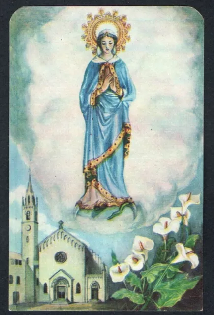 Santino antico de la Madonna Inmaculada image pieuse estampa holy card