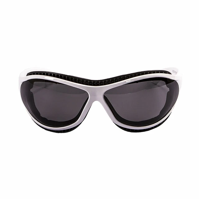 OCEAN TIERRA DE FUEGO Floating Sunglasses Kiteboarding Shiny White & Smoke Lens