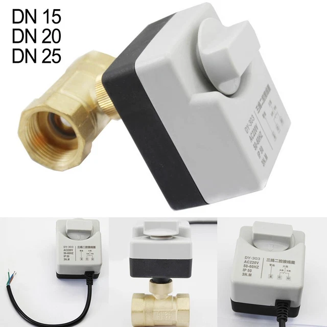 VANNE À BILLE électrique En Laiton Pour Climatiseur Et Système De