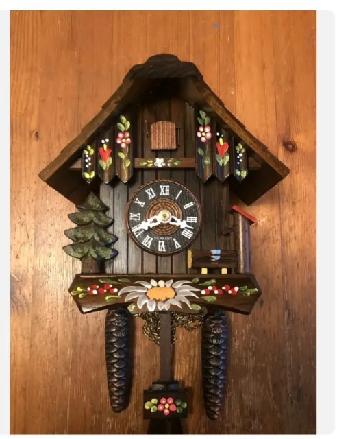 Black Forest Cuckoo Clock-Chalet Style. West German New Boxed