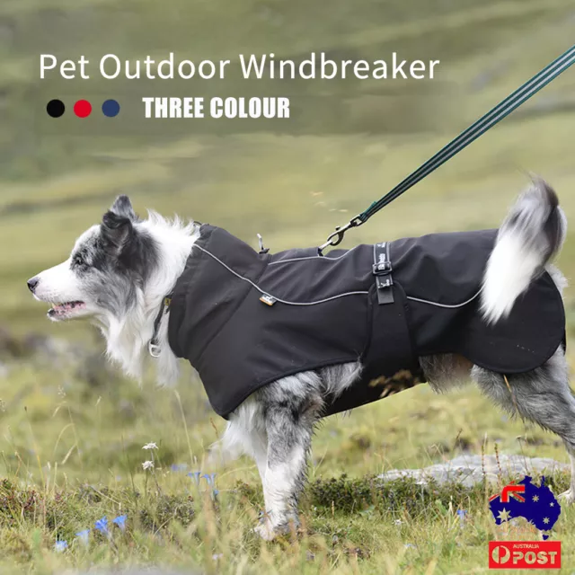 Dog Harness Winter Jacket Warm Coat Pet Raincoat Waterproof Coat Windbreaker